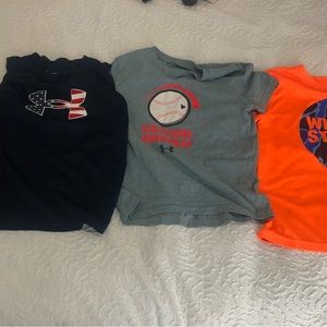 Under Armour shorts and t-shirts